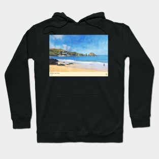 Mother Ivey’s Bay, Cornwall, Travel Poster (Landscape) Hoodie